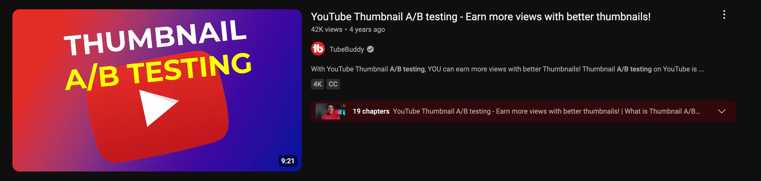 A/B Testing Results On TubeBuddy